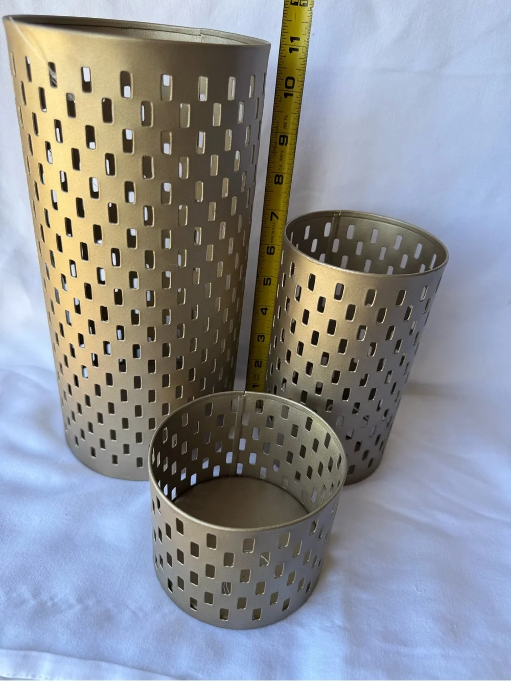 Gold Metal Decorative Lantern Set - Home Accents